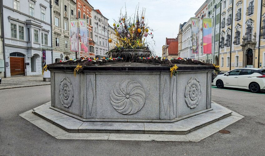 Stadtbrunnen (oberer)_Stadtplatz, Wels | © Steinerberger