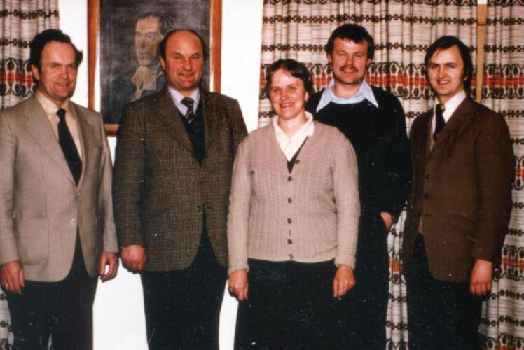 Foto Bürgermeister und Belegschaft