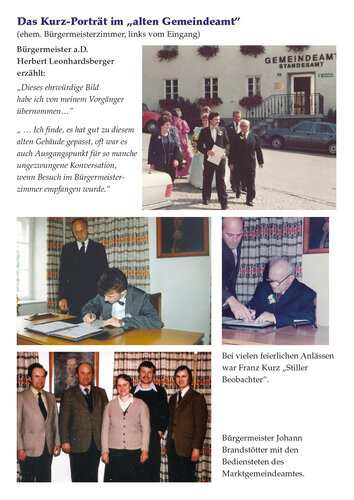 Tafel "Kurz-Portrait"