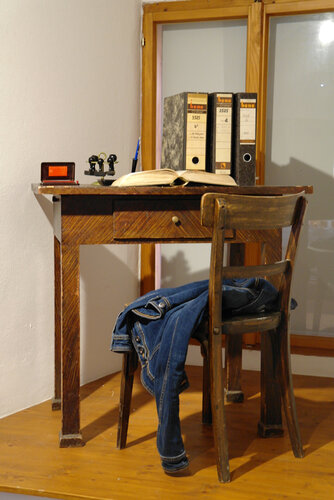 Der Arbeitsplatz des Kustos