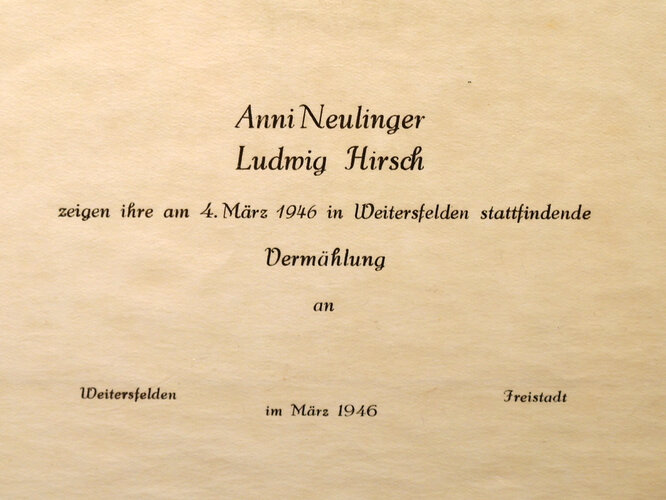Hochzeitseinladung