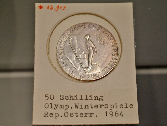 50 Schilling Silbermünze
