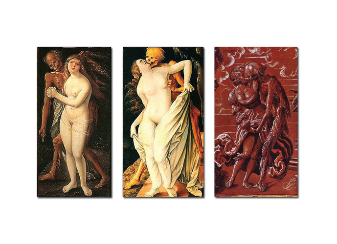 Gemälde mit Symbolen der Vergänglichkeit