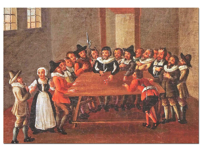 Detail aus den Schlierbacher Ketzerbildern