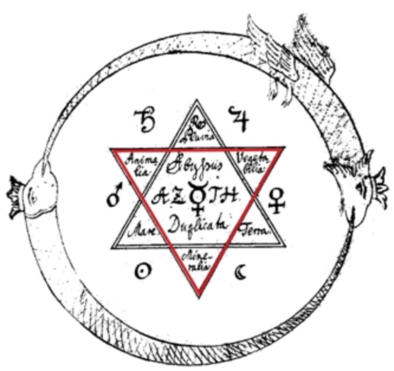 Logo der Ausstellung "Glaube? Aberglaube? - Gelehrtenmagie" | Aus: Arcanum Arcanorum (Privatbesitz), Foto: Fam. Keller, Geboltskirchen