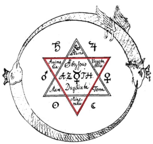 Logo der Ausstellung "Glaube? Aberglaube? - Gelehrtenmagie" | Aus: Arcanum Arcanorum (Privatbesitz), Foto: Fam. Keller, Geboltskirchen