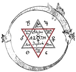 Logo der Ausstellung "Glaube? Aberglaube? - Gelehrtenmagie" | Aus: Arcanum Arcanorum (Privatbesitz), Foto: Fam. Keller, Geboltskirchen