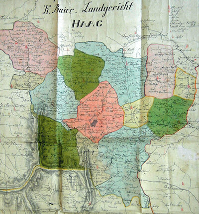 Karte des Landgerichtes Starhemberg