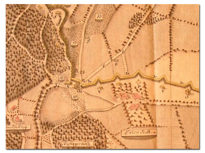 Grenzbefestigung bei Haag 1742/44 | © gemeinfrei