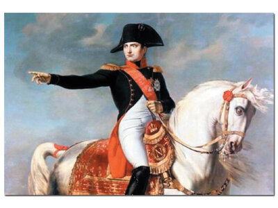 Napoleon auf seinem Schimmel