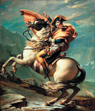 Napoleon überquert die Alpen