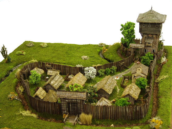 Modell der Burg Still