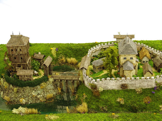 Modell der Burg St. Georgen