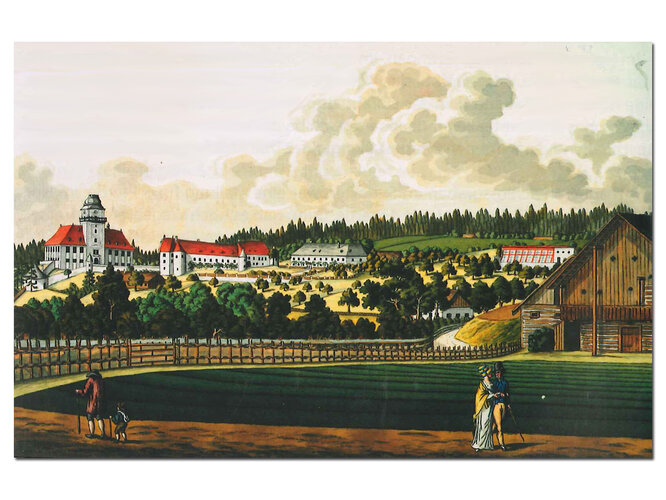 Blick auf das Schloss Tollet