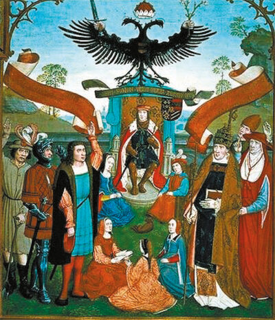 Der Kaiser an der Spitze der Ständischen Ordnung | © gemeinfrei