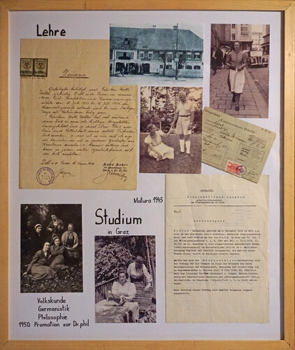 Ausstellungstafel "Lehre und Studium"