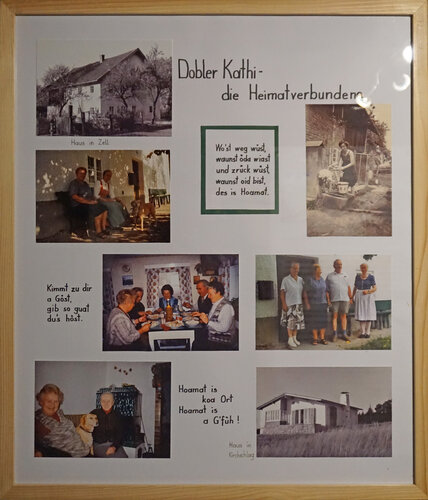 Ausstellungstafel "Dobler Kathi - die Heimatverbundene"