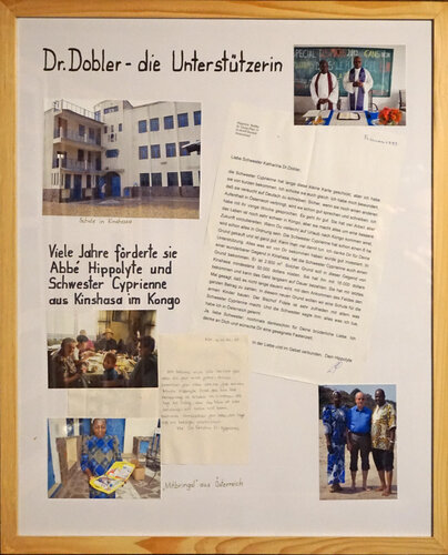 Ausstellungstafel "Dr. Dobler - Die Unterstützerin"