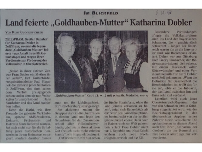 Zeitungsbericht