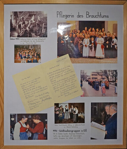 Ausstellungsansicht "Pflegerin des Brauchtums"