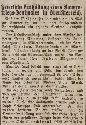 Welt-Blatt, 1. 5. 1930