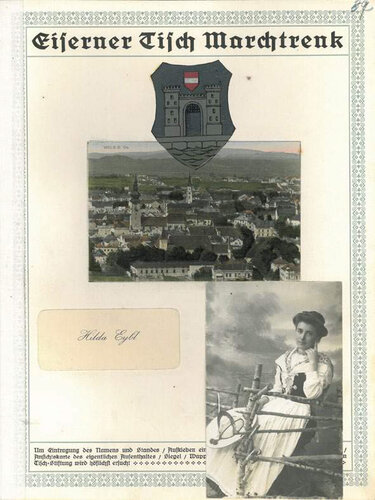 Seite aus dem Spendenbuch zum "Eisernen Tisch"