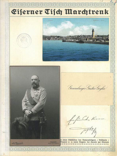 Seite aus dem Spendenbuch zum "Eisernen Tisch"