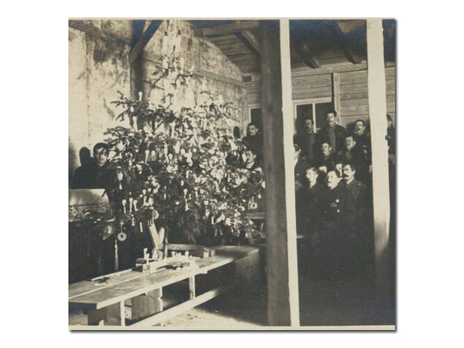 Weihnachtsfeier in der Kirchenbaracke