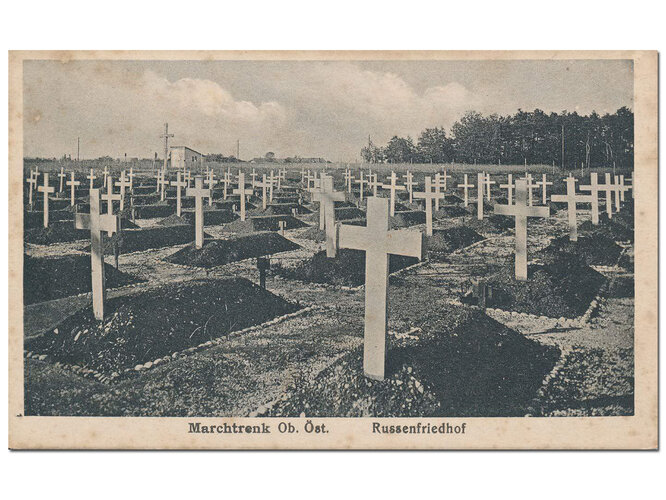 Ansichtskarte Kriegerfriedhof