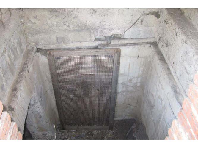 Rest der früheren Wasserleitung