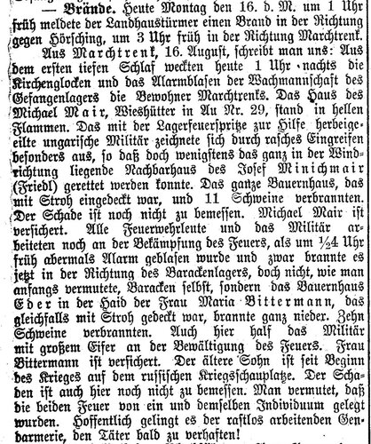 Zeitungsbericht