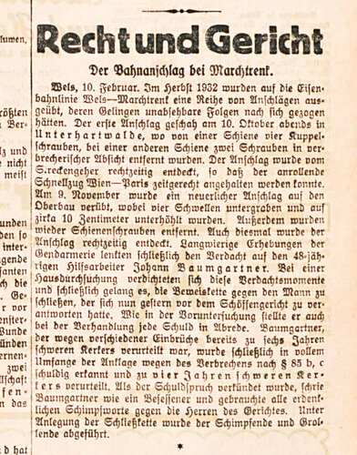 Zeitungsbericht