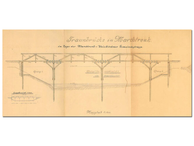 Bauplan Holzbrücke