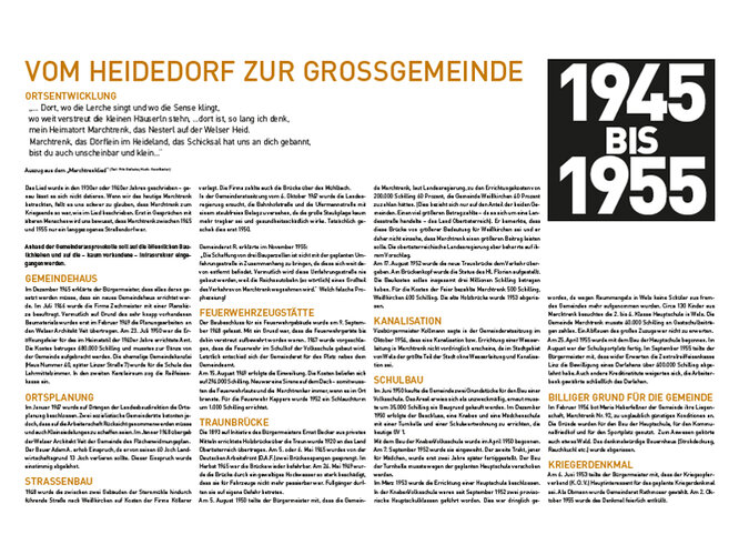 Vom Heidedorf zur Großgemeinde