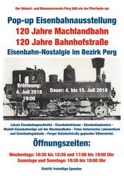 120 Jahre Machlandbahn - 120 Jahre Bahnhofstraße | © Heimat- und Museumsverein Perg
