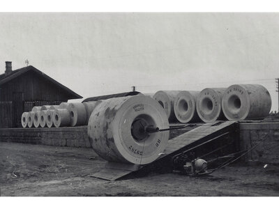 Schleifsteinverladung