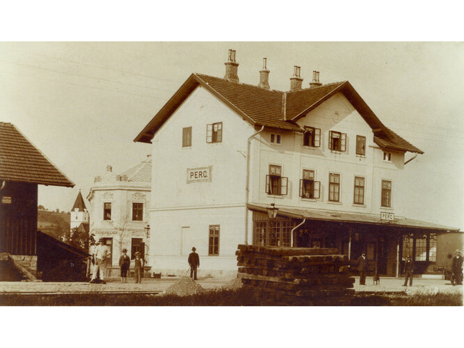 Bahnhof Perg (ca. 1900)