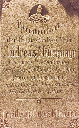 Epitaph Andreas Mittermayr