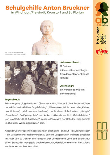 Schulgehilfe Anton Bruckner | © Heimat- und Museumsverein Perg