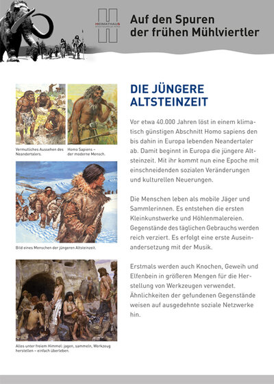 DIE JÜNGERE ALTSTEINZEIT | © Heimathaus-Stadtmuseum Perg