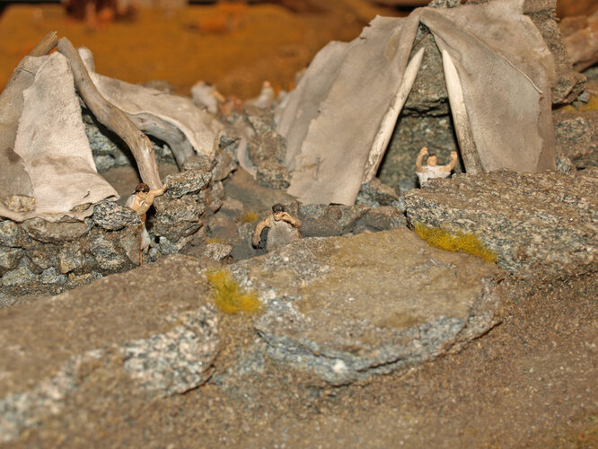 Archäologisches Modell: "Die Berglitzl bei Gusen"