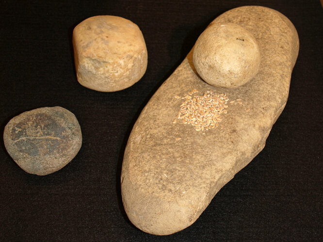 Reibplatte mit Reibstein