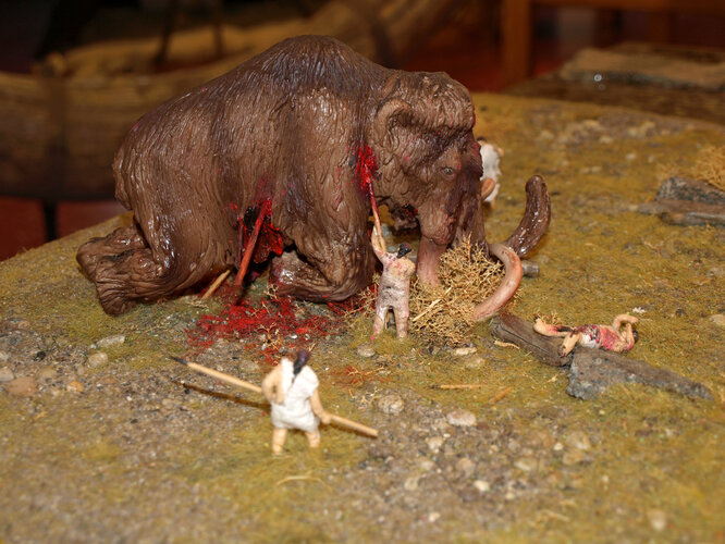 Archäologisches Modell: "Die Berglitzl bei Gusen"