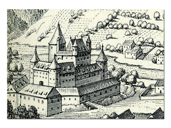 Schloss Schwertberg um 1674 | © gemeinfrei