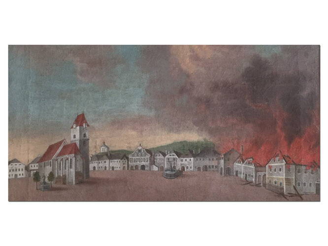 Perg beim Brand 1802 | © gemeinfrei