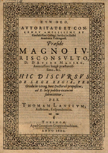 Dissertation des Thomas Lansius | © Kein Copyright - nicht kommerzielle Nutzung
