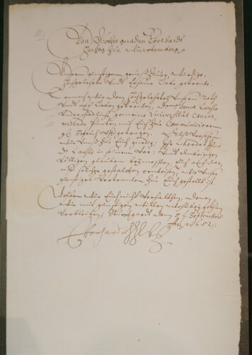 Beglaubigungsschreiben für Thomas Lansius