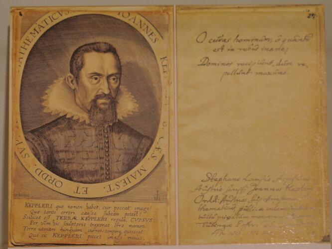 Stammbucheintrag von Johannes Kepler