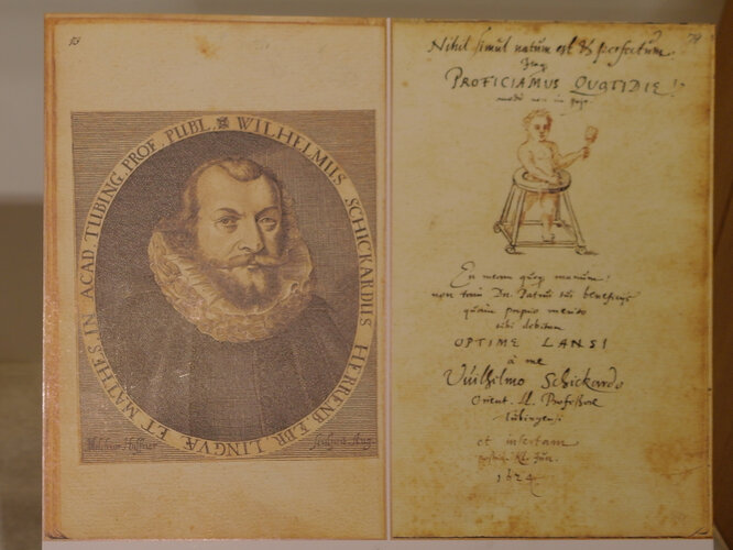 Stammbucheintrag von Wilhelm Schickard