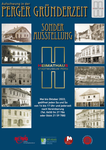 Plakat "Aufschwung in der Perger Gründerzeit" | © Heimat- und Museumsverein Perg
